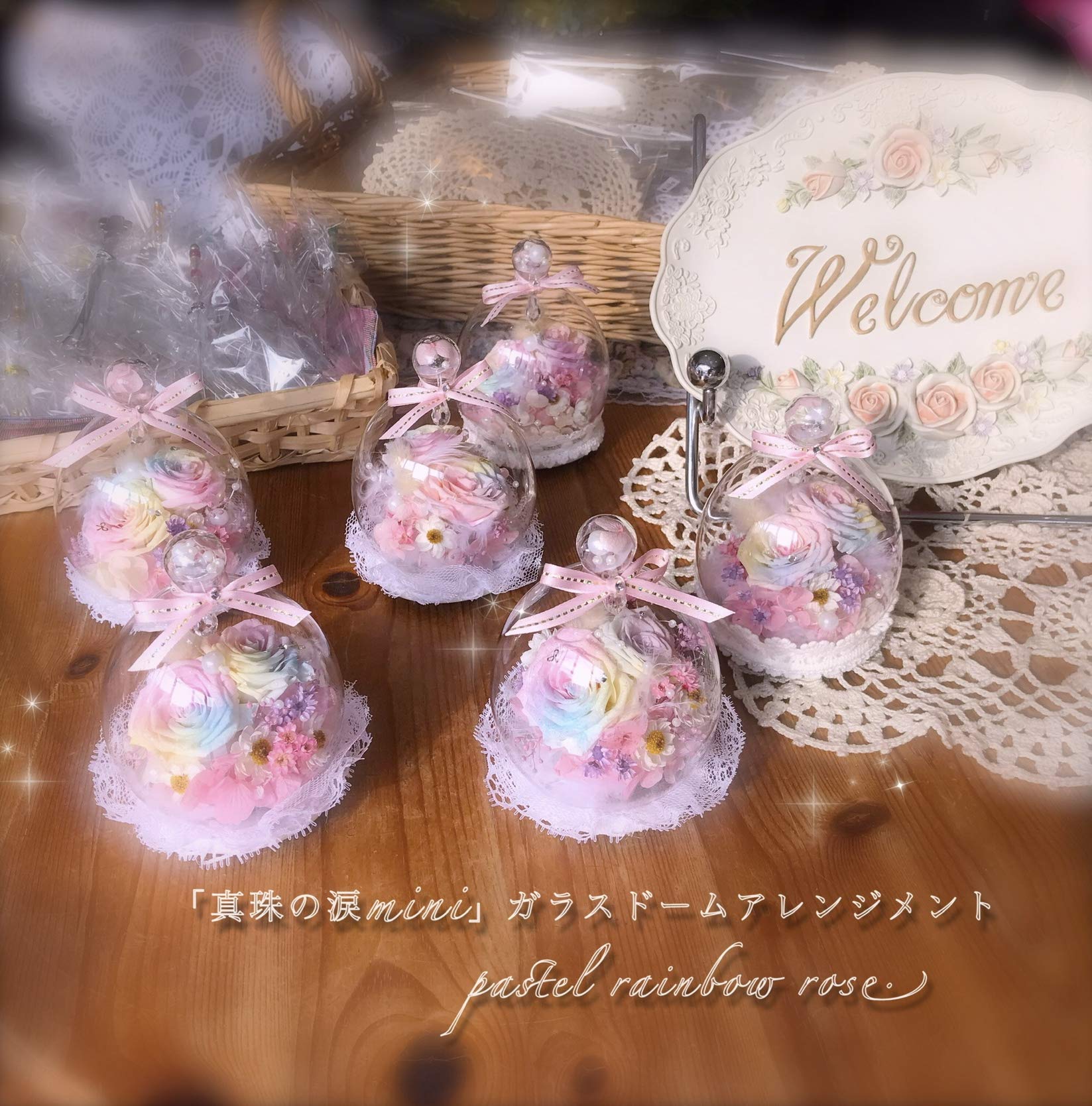 Amazon｜フローラルベビードール プリザーブドフラワー パステル